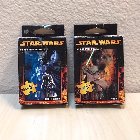 Hasbro Other - Star Wars Mini Puzzles. Darth Vader & Yoda. 50 Pcs Each. 2005.